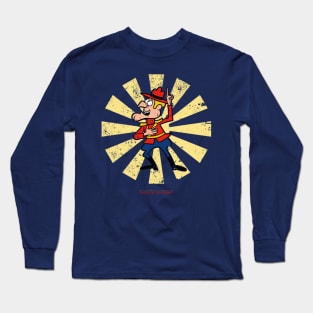 Dudley Do Right Retro Japanese Long Sleeve T-Shirt